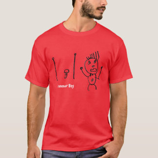 Camiseta del muchacho del batería