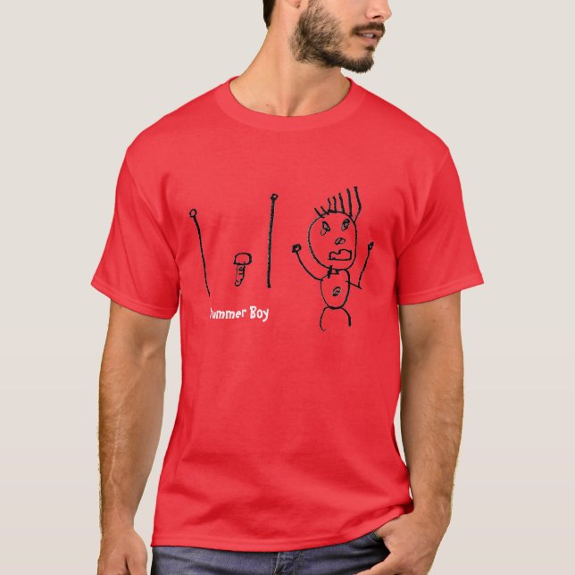 Camiseta del muchacho del batería (Anverso)