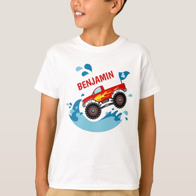 Camiseta del muchacho del cumpleaños de la fiesta (Anverso)