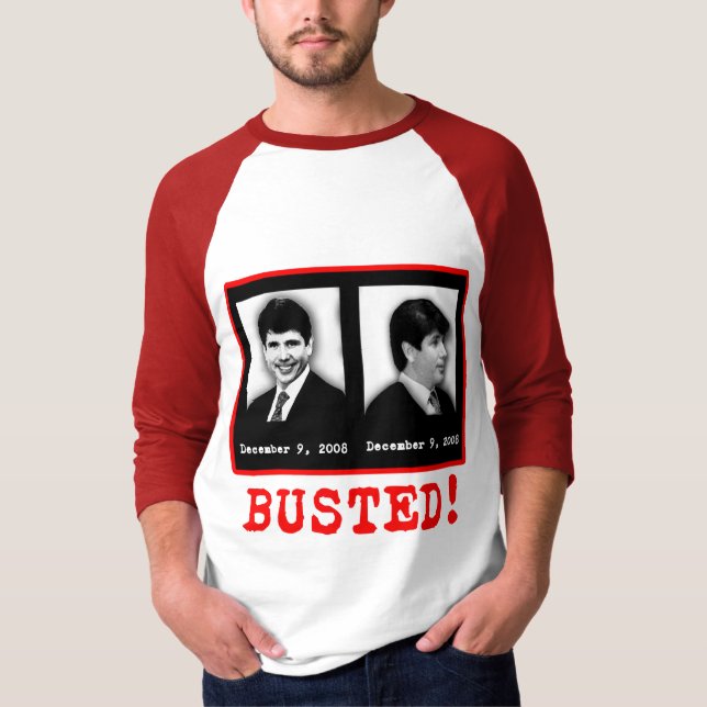 Camiseta del Mugshot de Rod Blagojevich (Anverso)