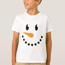 Camiseta del muñeco de nieve del muchacho (diseño