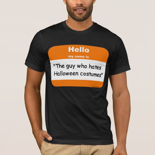 Camiseta del nametag de Halloween (Anverso)