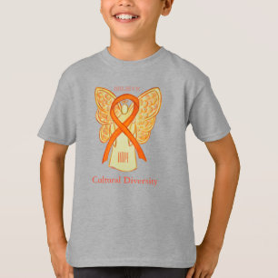 Camiseta del Naranja de conciencia sobre la divers