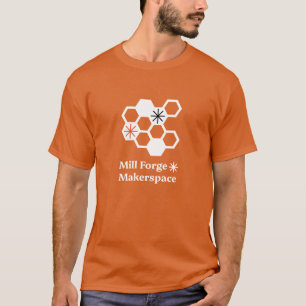 Camiseta del Naranja de Mill Forge Makerspace