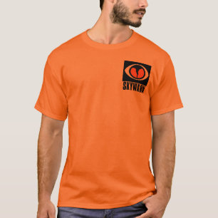 Camiseta del naranja del observador de tiro de la