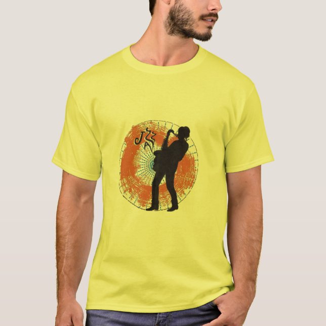 camiseta del naranja saxofón (Anverso)