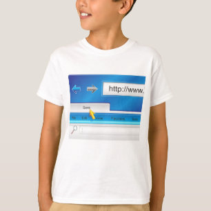 Camiseta del navegador del Web page