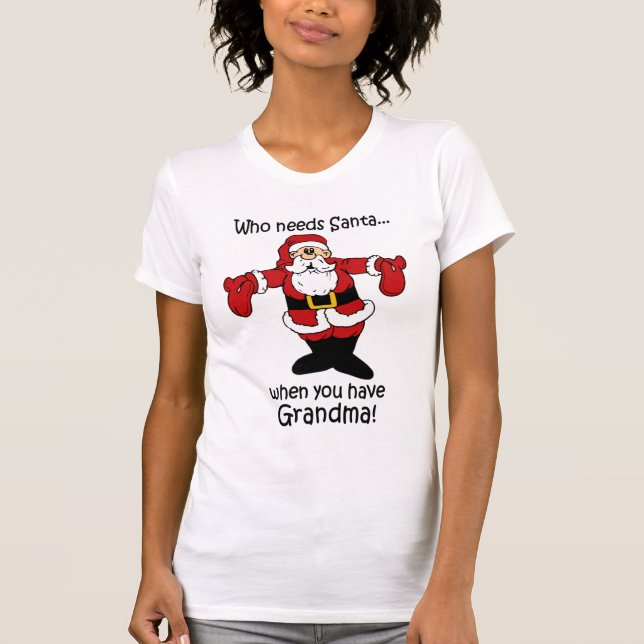 Camiseta del navidad de la abuela (Anverso)