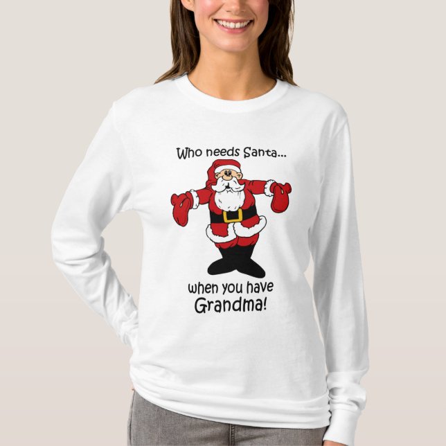 Camiseta del navidad de la abuela (Anverso)