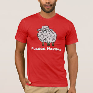 Camiseta del navidad de las ovejas de Navidad del