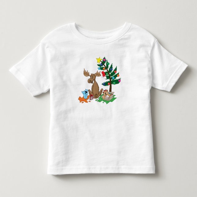 Camiseta del navidad de los alces (Anverso)