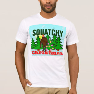 Camiseta del navidad de Squatchy