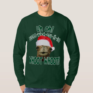 Camiseta del navidad del camello del día de chepa