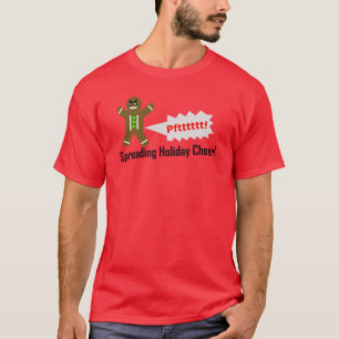 Camiseta del navidad del hombre de pan de jengibre