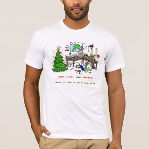 Camiseta del navidad del operador del código Mors