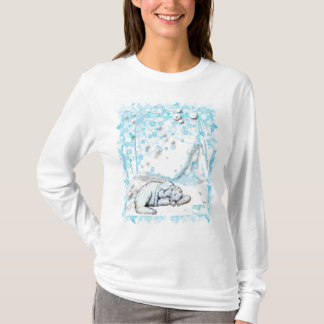 Camiseta del navidad del oso polar
