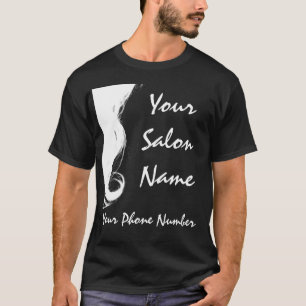 Camiseta del negocio del salón, plantilla