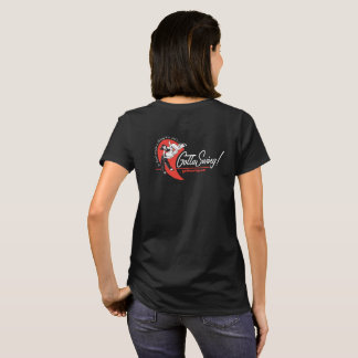 Camiseta del negro de Gottaswing de la mujer