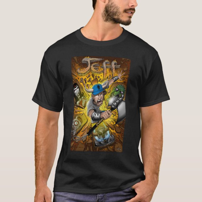 Camiseta del negro de Jeff (Anverso)