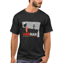 Camiseta del negro de Kharman de la cachimba