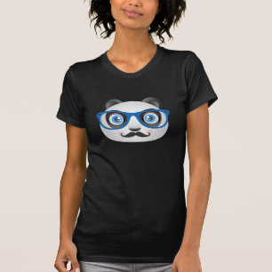 Camiseta del negro de la panda del inconformista