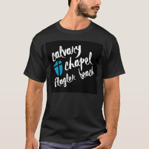 Camiseta del negro de la playa de Flagler de la