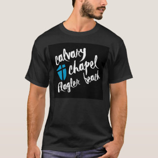 Camiseta del negro de la playa de Flagler de la