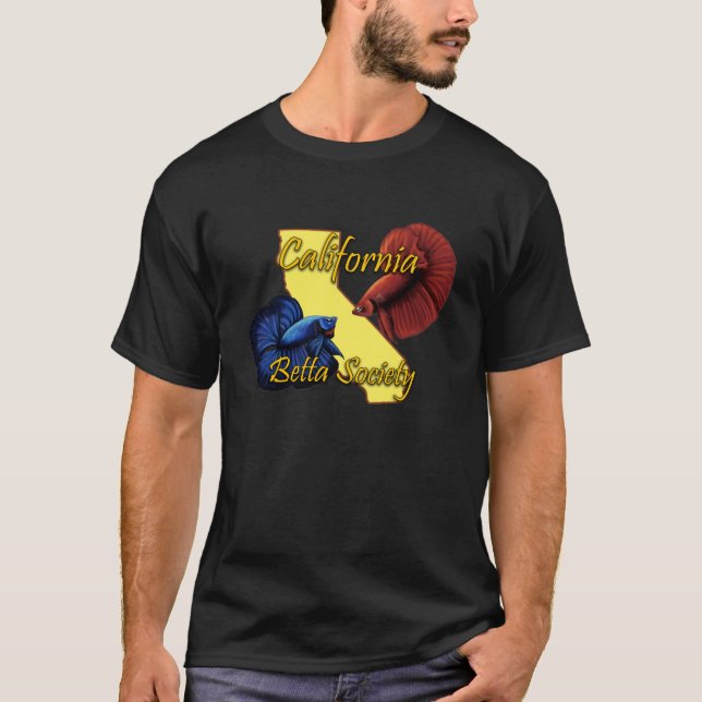 Camiseta del negro de la sociedad de California (Anverso)