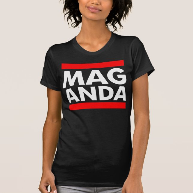 Camiseta del negro de Maganda (Anverso)
