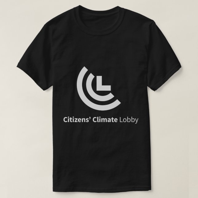 Camiseta del negro del logotipo de CCL (Diseño del anverso)