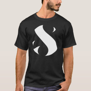 Camiseta del negro del logotipo de los estudios de