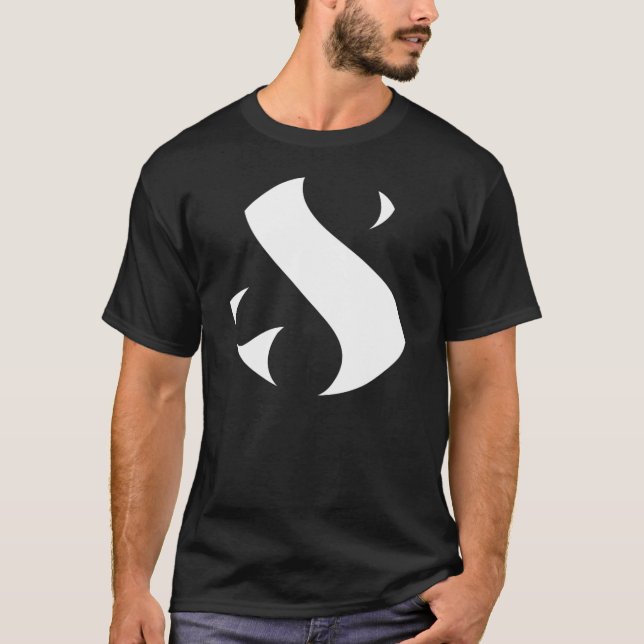 Camiseta del negro del logotipo de los estudios de (Anverso)