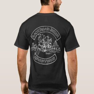 Camiseta del negro del motorista de BackRoad