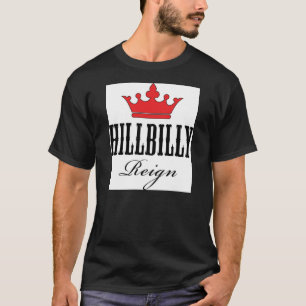 Camiseta del negro del reinado del Hillbilly