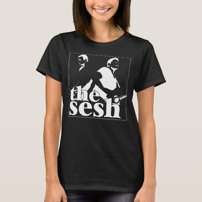 Camiseta del negro del Sesh de las mujeres (Anverso)
