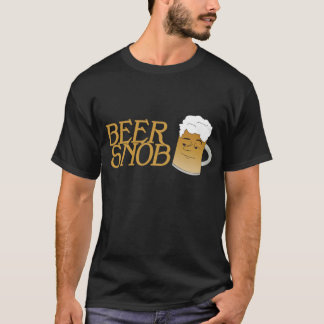 Camiseta del negro del snob de la cerveza