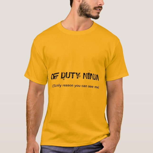 Camiseta del "ninja fuera de servicio" (Anverso)