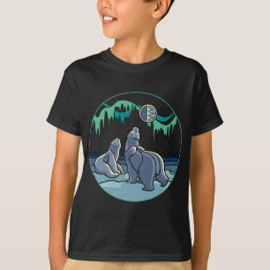 Camiseta del niño de arte ártico Camisetas de oso 