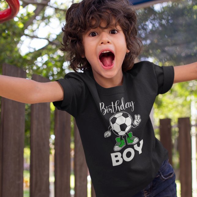 Camiseta del niño de cumpleaños del fútbol (Subido por el creador)
