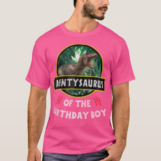 Camiseta Del Niño De Cumpleaños T Rex Dinosaur Tía Saurus