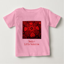 Camiseta del niño de 'Daddy's Little Valentine'