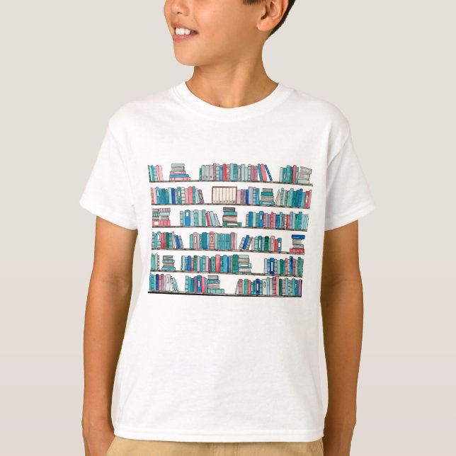 Camiseta del niño de la biblioteca (Anverso)