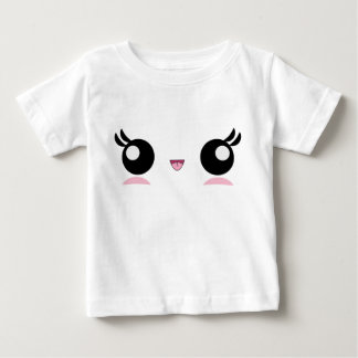 Camiseta del niño de la cara del bebé de Kawaii