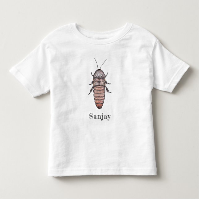 Camiseta del niño de la cucaracha que silba (Anverso)