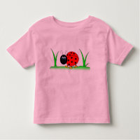 Camiseta del niño de la mariquita