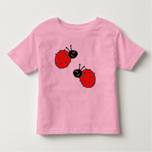 Camiseta del niño de la mariquita