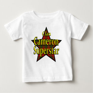 Camiseta del niño de la superestrella de Cameron