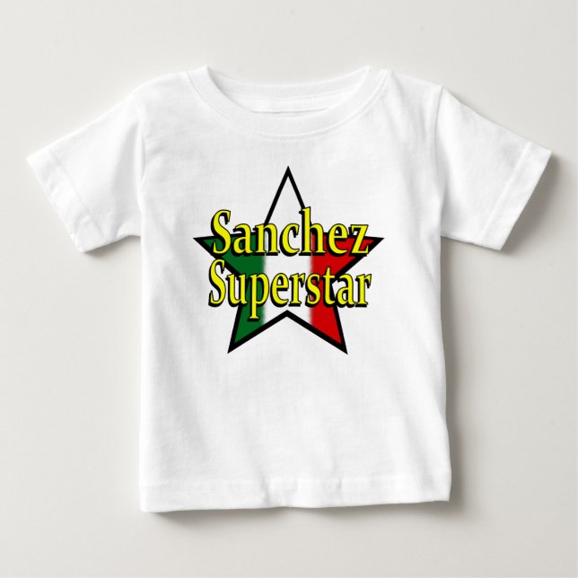 Camiseta del niño de la superestrella de Sánchez (Anverso)