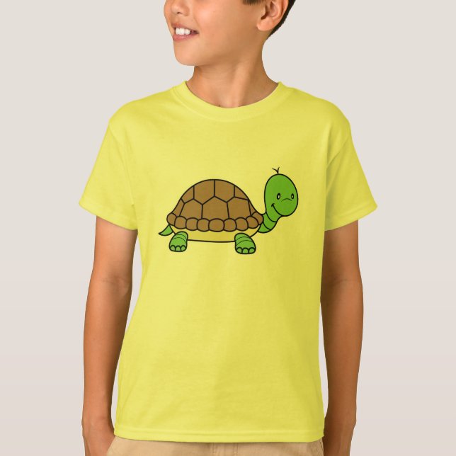 Camiseta del niño de la tortuga (Anverso)