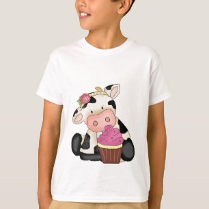 Camiseta del niño de la vaca de la magdalena